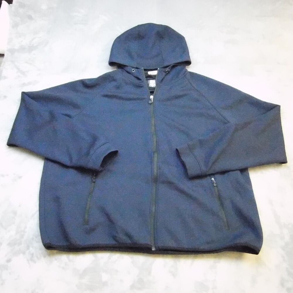 32 Degree Heat Hoodie Mens 2XL Blue Lightweight Casual Full Zip Up Activewear
